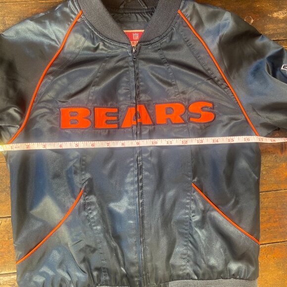 45-(VWC) Chicago Bears. NFL Originals Bears. Nylon. Starter Jacket - Picture 11 of 15